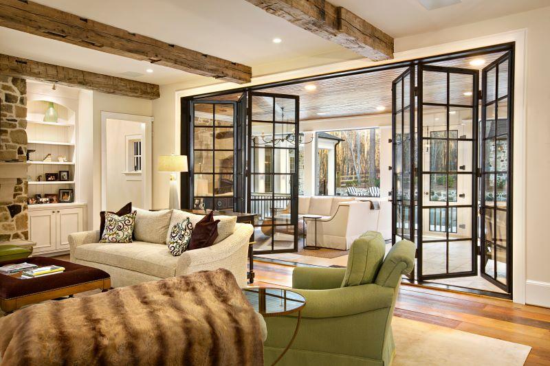folding steel luxury doors