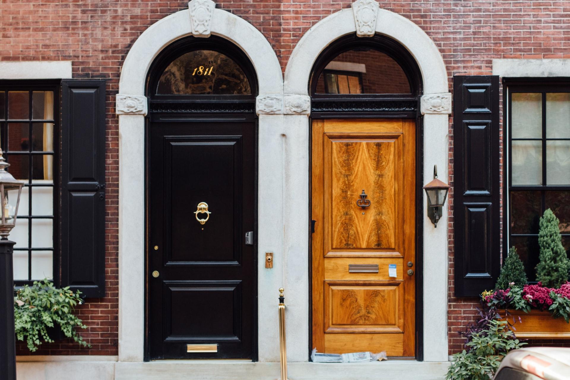 entry doors with transoms