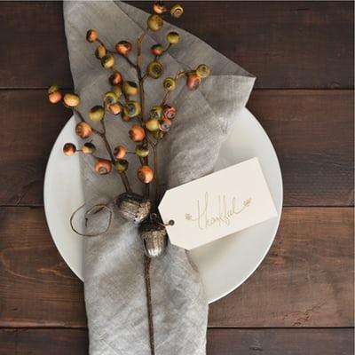 fall place setting