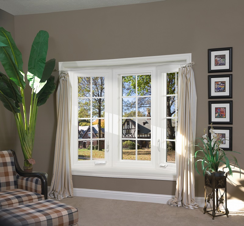 bay window in lounge area